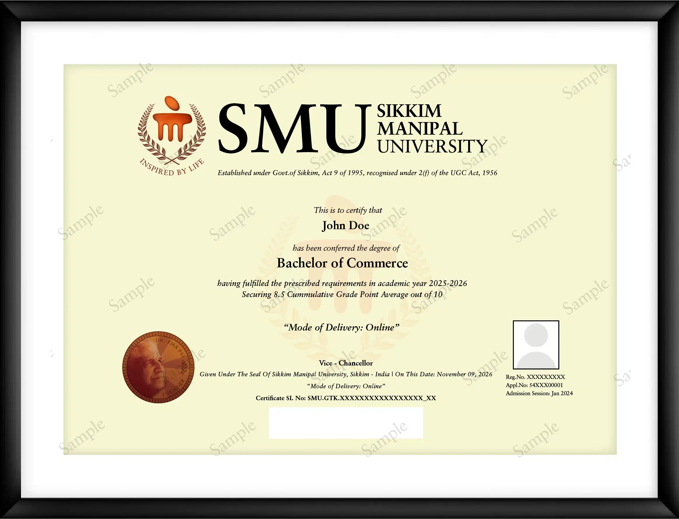 Certificate Front