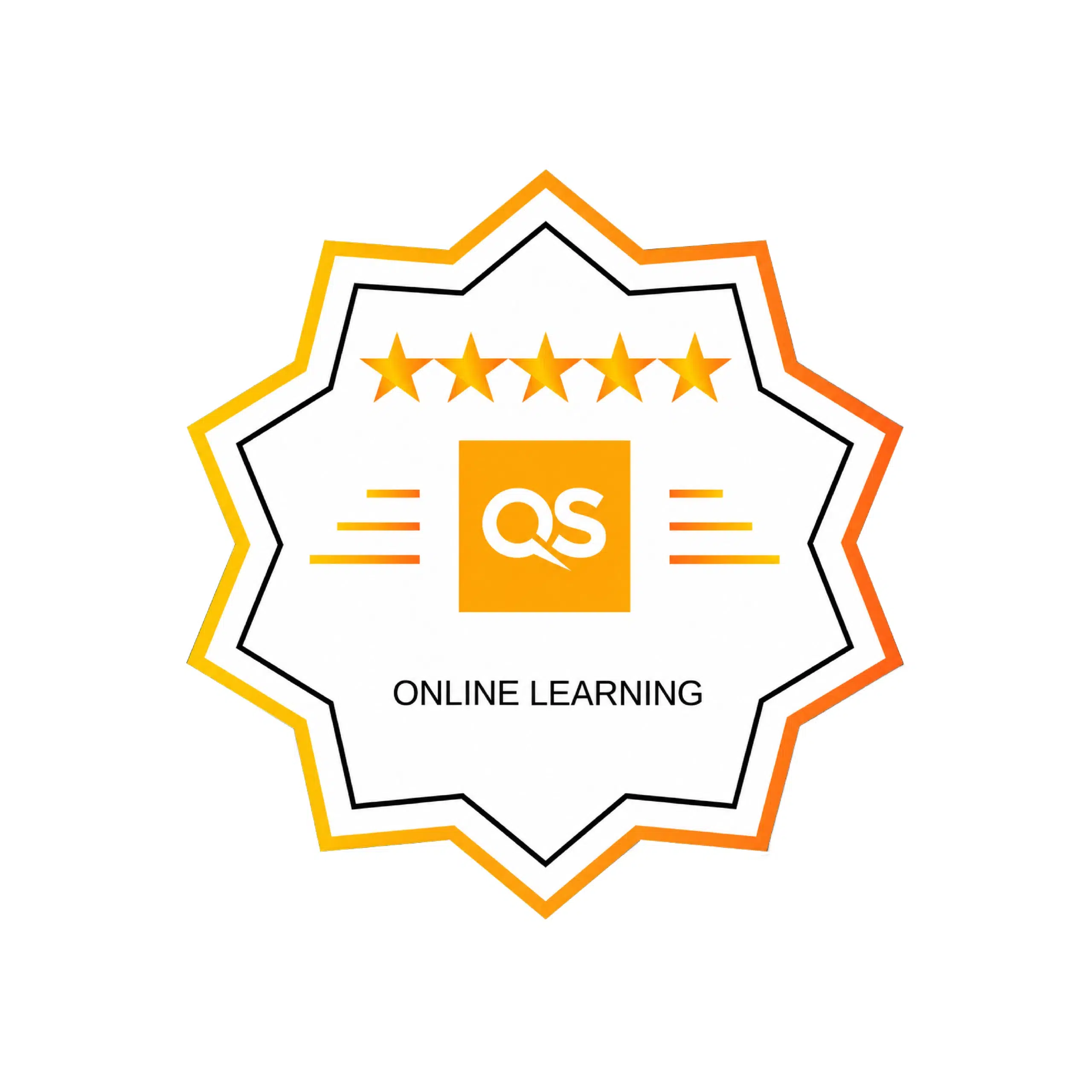 Rated 5-Star for Online Learning by QS