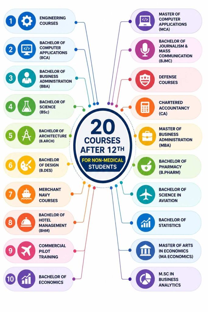 20 Courses After Your 12th for Non-Medical Students