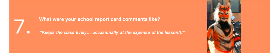 Professor Ujwal's report card comments