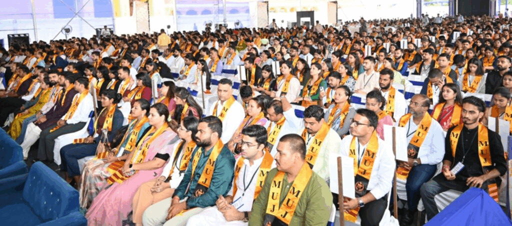 Learners seated in the hall to collect their degrees at the MUJ 4th convocation