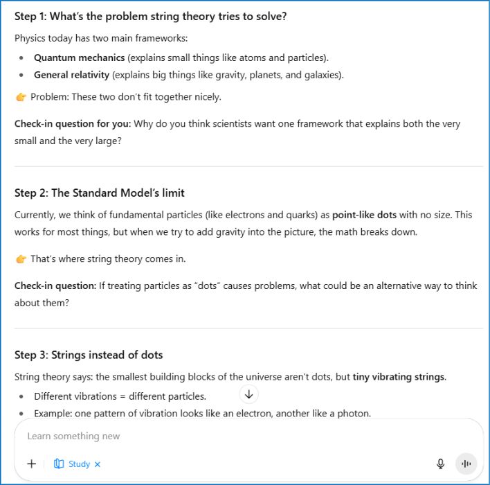 ChatGPT's step-by-step approach response