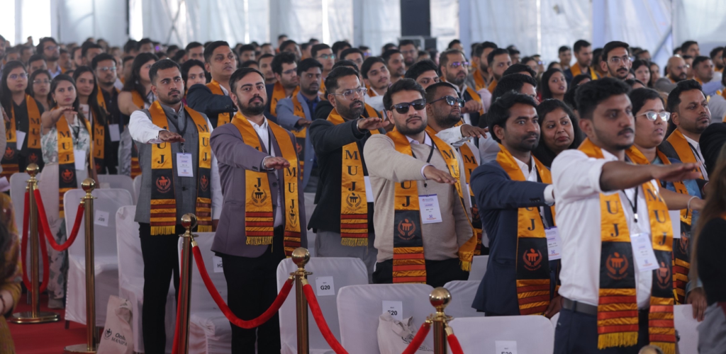 Graduates taking the Oath