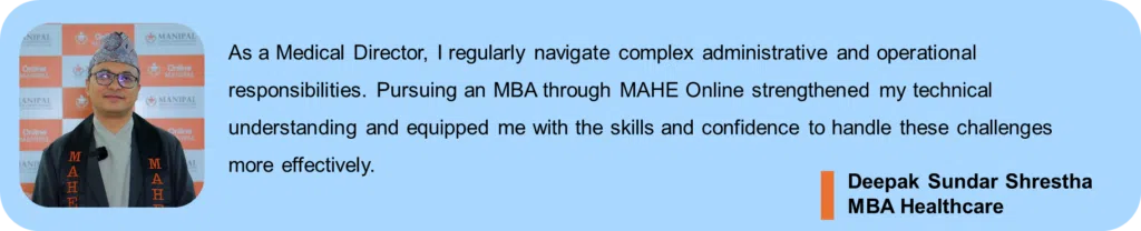 MAHE convocation testimonial Deepak