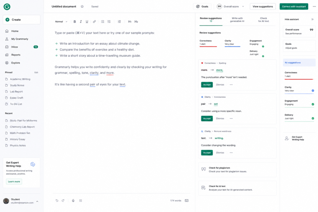 Grammarly is one of the best educational apps for students