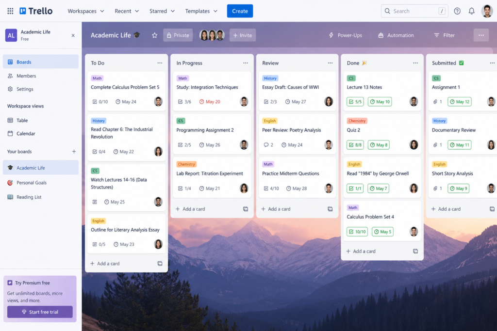 Trello is a tool for visual thinkers