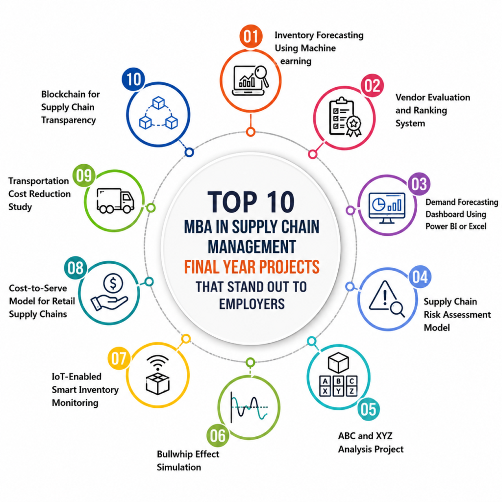 Top 10 MBA in Supply Chain Management Final Year Projects That Stand Out to Employers